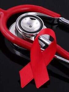 Stethoscope and HIV/AIDS Ribbon